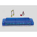 Blue Translucent Harmonica